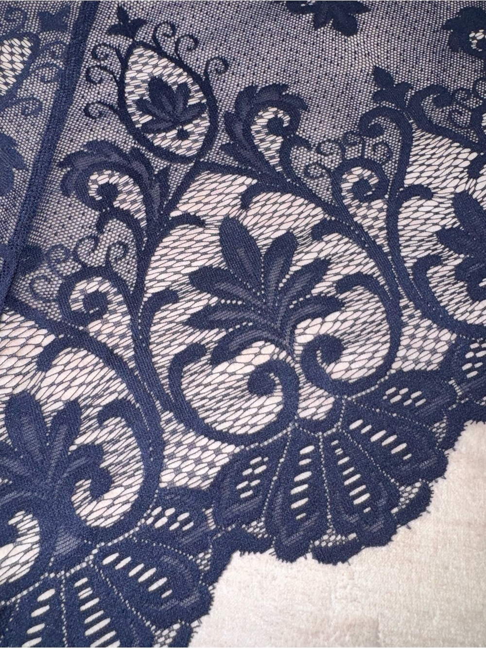 Maurices Navy Lace Floral Kimono Cardigan - Picture 13 of 15
